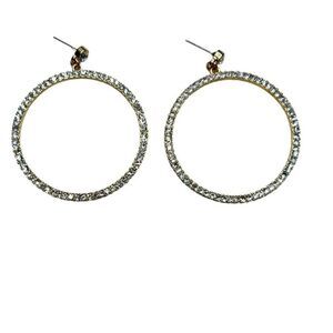 Cubic Zirconia Hoop Earrings
